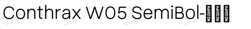 Conthrax W05 SemiBol字体转换